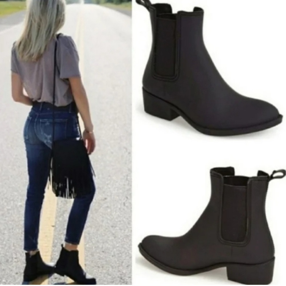 Havana Last Black Ankle Rain Boots